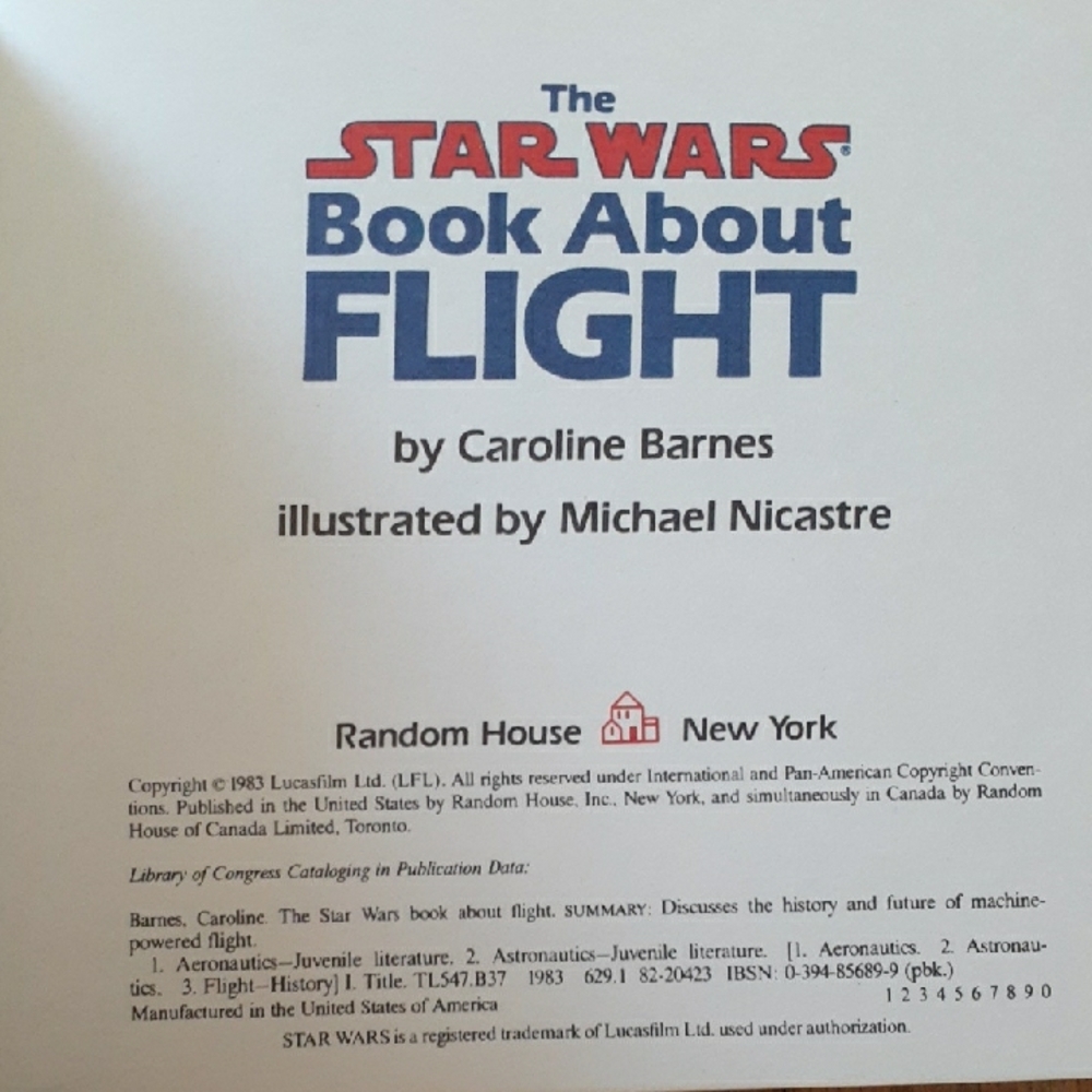 Star Wars Book About Flight by - Blue Cover - Picture 2 of 8